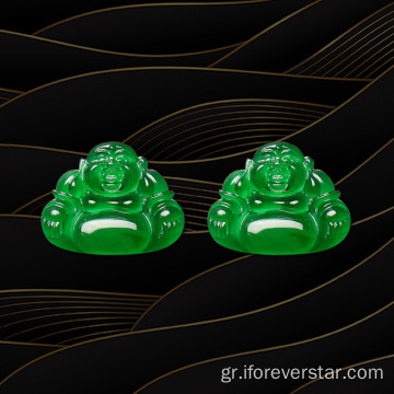 Τιμή λεπτή κοσμήματα πράσινο νεφρίτη πέτρα Βούδα